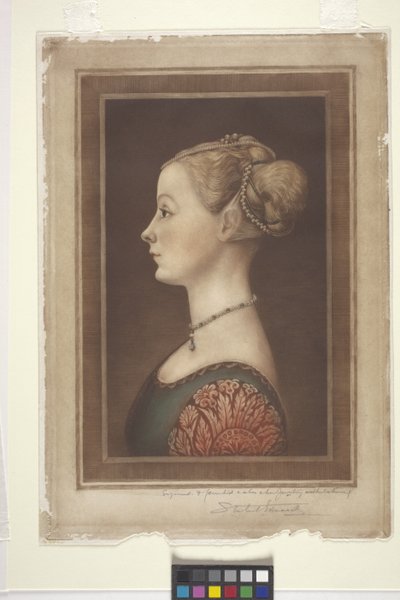 Portrait Of A Lady, päivämäärä tuntematon (vedokset) tekijältä Samuel Arlent Edwards