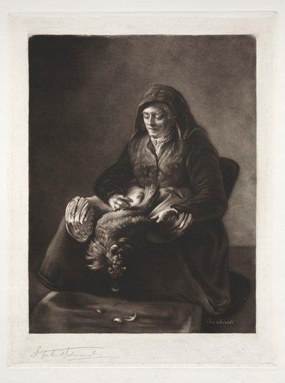Rembrandtin äiti, 1800-1900-luku. tekijältä Samuel Arlent Edwards