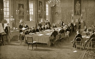 Lontoon sopimuksen allekirjoitus 1913 tekijältä Samuel Begg