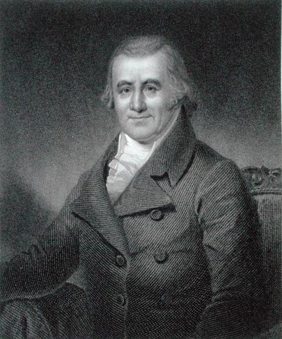 Caspar Wistar (1761-1818) kaiverrus William G. Jackman (fl.c.1841-60) (kaiverrus) tekijältä Samuel Bell (after) Waugh