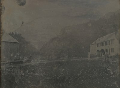 Nimetön talo ja navetta, 1841. tekijältä Samuel Bemis