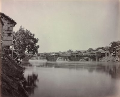 Kauppojen silta, Srinagar, Kashmir tekijältä Samuel Bourne