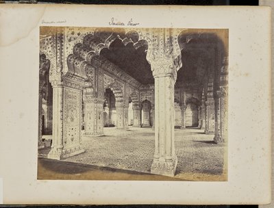 Delhi: palatsi, Diwan-i-Khasin sisätila tekijältä Samuel Bourne