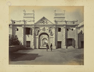Lucknow: Merenneitoportti, Kaiser Bagh tekijältä Samuel Bourne