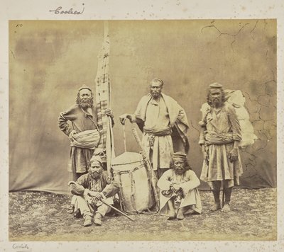 [Vuoristotyöntekijät Shimlassa khiltojen ja dandyn kanssa] tekijältä Samuel Bourne