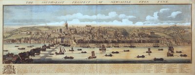 Newcastle Upon Tynen kaakkoisprospekti tekijältä Samuel Buck