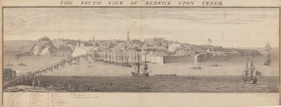 Eteläinen näkymä Berwick Upon Tweedistä tekijältä Samuel Buck