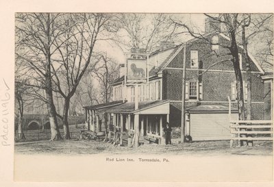 Red Lion Inn. Torresdale, Pa. (s/w-kuva). tekijältä Samuel Castner