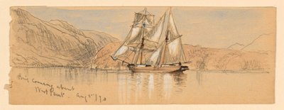 Brig tulossa, West Point tekijältä Samuel Colman