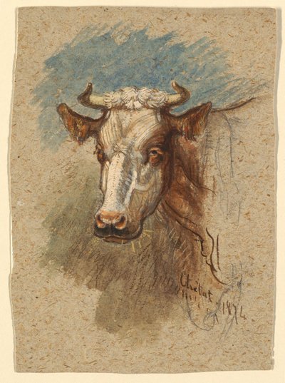 Piirtäminen, tutkimukset: Luonnoksia Ranskasta. Etretat, Seine-Inférieure, Quimper, Bretagne, 1874. tekijältä Samuel Colman