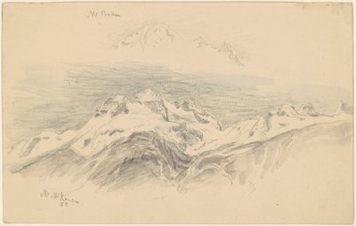 Mt. Baker ja Mt. McKensie [recto] tekijältä Samuel Colman