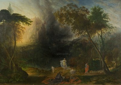 Messiaan tuleminen ja Babylonin tuho, n. 1832 (öljy kankaalle) tekijältä Samuel Colman