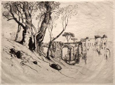 Rivieran oliivipuut, 1884. tekijältä Samuel Colman