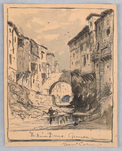 Darro-joki, Granada tekijältä Samuel Colman