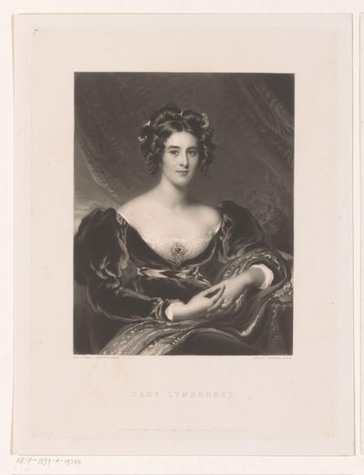 Portree on Sarah Garay Lyndhurst Lady Lyndhurst (otsikko esineessä) tekijältä Samuel Cousins