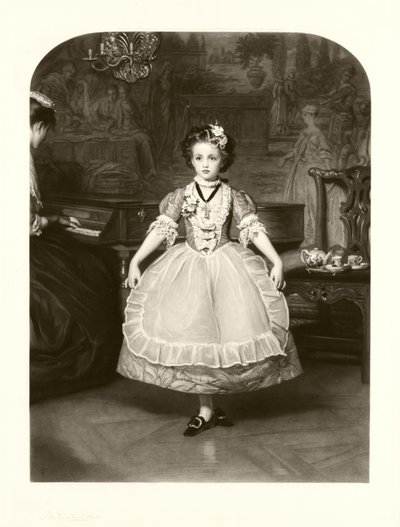 Menuetti (mezzotint) tekijältä Samuel Cousins