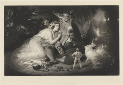 Kesäyön unelma tekijältä Samuel Cousins after Sir Edwin Landseer