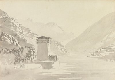 Vedere de pe podul de la Wandepore [Wangdu Phodrang] finlandez tekijältä Samuel Davis
