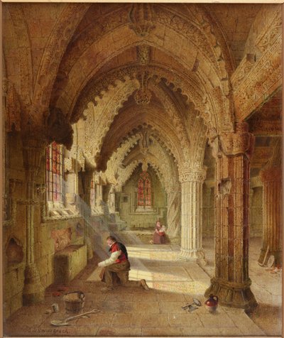 Rosslynin kappeli, n. 1852 tekijältä Samuel Dukinfield Swarbreck