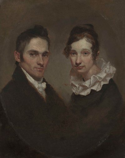 Pastori (1789-1869) ja rouva Hiram Bingham (Sybil Mosely, k. 1848). tekijältä Samuel Finley Breese Morse