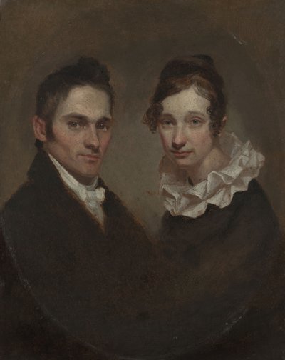 Pastori Hiram Bingham ja Sybil Moseley Bingham (1789-1869; 1792-1848) tekijältä Samuel Finley Breese Morse
