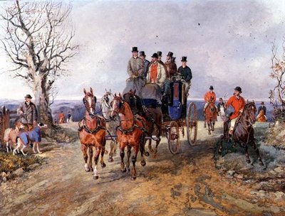 Valmentaja ja neljä avoimella tiellä tekijältä Samuel Henry Alken