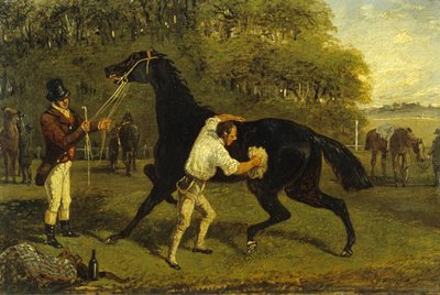 Hierominen alas (öljy kankaalle) tekijältä Samuel Henry Alken