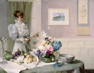 Kukka-asetelma tekijältä Samuel Henry William Llewelyn