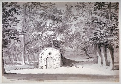 Jäätalo tai putki Greenwich Parkissa Lontoossa, 1772 tekijältä Samuel Hieronymus Grimm
