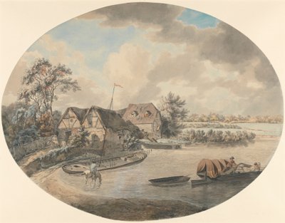 Mill on the Avon, Pershore, Worcestershire tekijältä Samuel Hieronymus Grimm