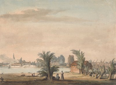 Putneyn kirkko ja silta tekijältä Samuel Hieronymus Grimm