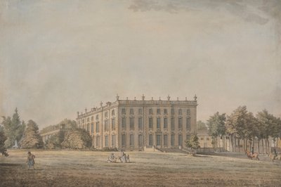 Näkymä Wingerworth Hallille, Derbyshire tekijältä Samuel Hieronymus Grimm
