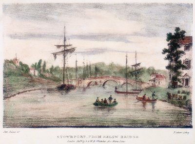 Stourport-on-Severn, Worcestershire, sillan alta, c1795. tekijältä Samuel Ireland
