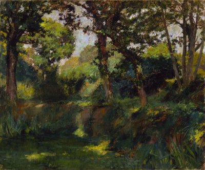Metsäinen maisema, 1800-luvun loppu - 1900-luvun alku. tekijältä Samuel Isham