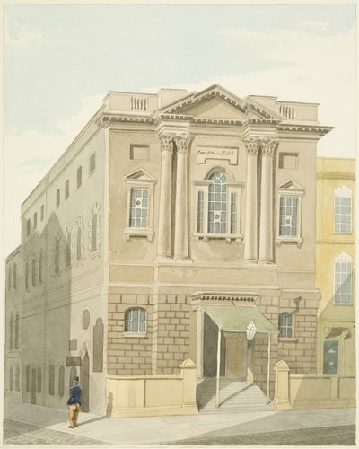 Assembly Rooms, Prince Street (kynä ja akvarelli paperilla) tekijältä Samuel Jackson