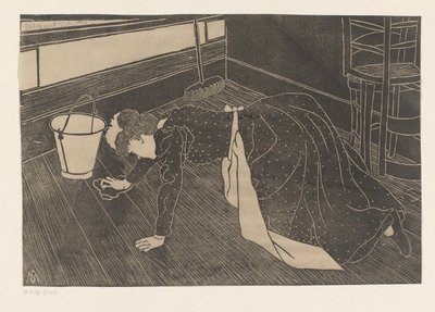 hankaava nainen tekijältä Samuel Jessurun de Mesquita (signed by artist)