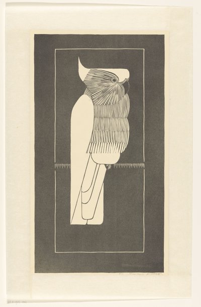 Kroonkaketoe (alkuperäinen nimi) tekijältä Samuel Jessurun de Mesquita (signed by artist)