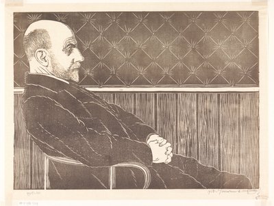 Maurits van der Valkin muotokuva tekijältä Samuel Jessurun de Mesquita (signed by artist)