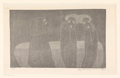 siamilaiset kaksoset tekijältä Samuel Jessurun de Mesquita (signed by artist)