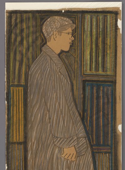 Seisova poika täyspitkä tekijältä Samuel Jessurun de Mesquita (signed by artist)