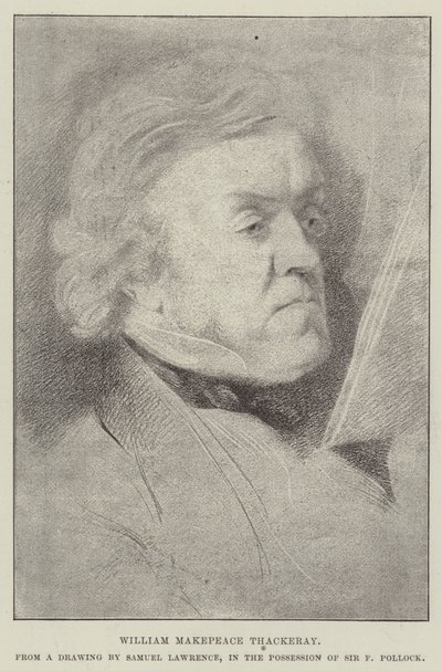 William Makepeace Thackeray tekijältä Samuel Lawrence