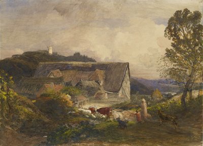 Maatilapiha Princes Risboroughissa, 1800-luku tekijältä Samuel Palmer