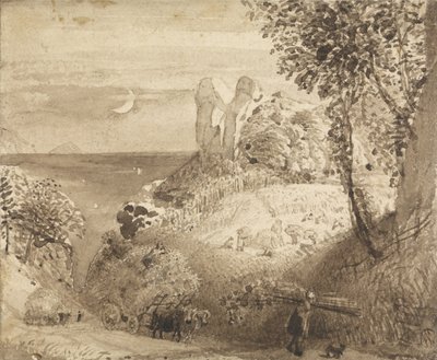 Pastoraalinen kohtaus tekijältä Samuel Palmer