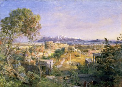 Näkymä muinaisesta Roomasta, 1838 tekijältä Samuel Palmer