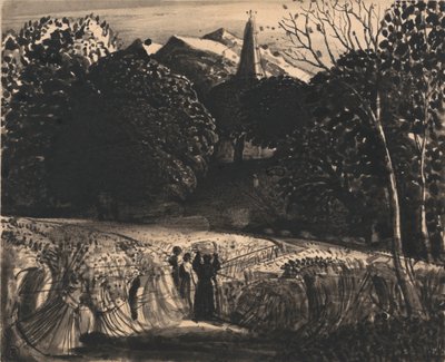 Milharal e Igreja por Moonlightfinnish tekijältä Samuel Palmer