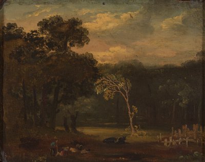 Luonnos Sion Parkin luonnosta tekijältä Samuel Palmer