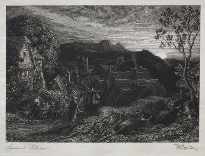Kellomies, 1879. tekijältä Samuel Palmer