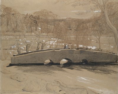 Silta Shorehamissa, n. 1829. tekijältä Samuel Palmer