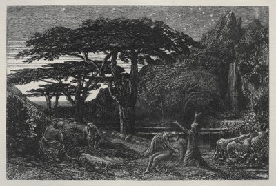 Cypress Grove, 1883. tekijältä Samuel Palmer