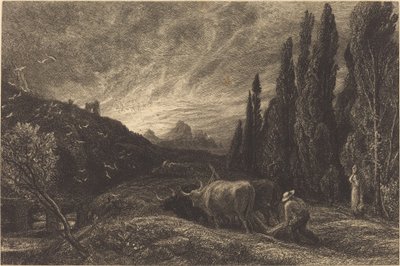 Varhainen kyntäjä tekijältä Samuel Palmer